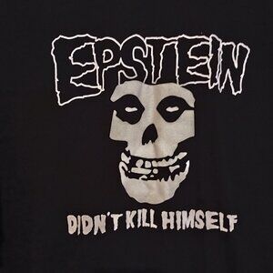 Men's Black XXL Assholes Live Forever Jeffrey Epstein Misfits Parody T-Shirt